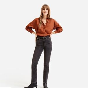 Everlane High Rise Straight Jean - size 25 Ankle